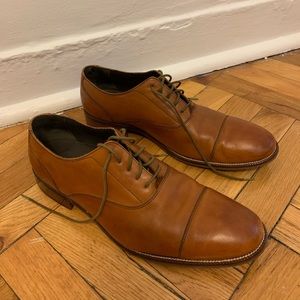 Cole Hana Brown Leather Oxford Dress Shoes